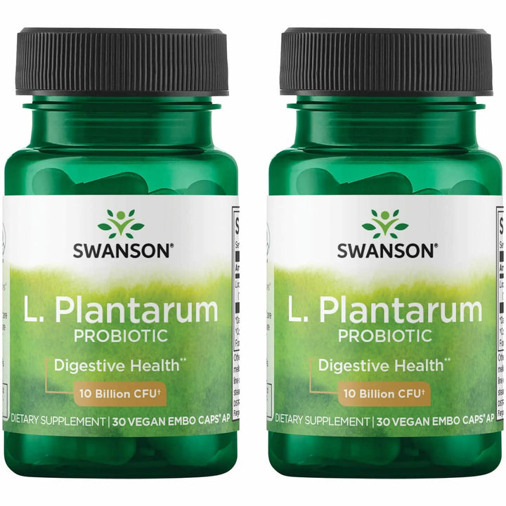 Swanson L. Plantarum 10 milliards CFU 30 capsules végétales, vue de face