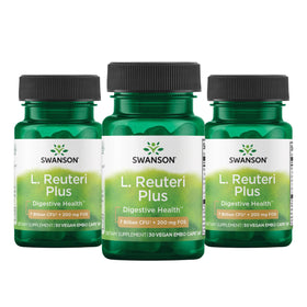 Swanson L. Reuteri Probiotic Plus 30 capsules végétales, emballage avant
