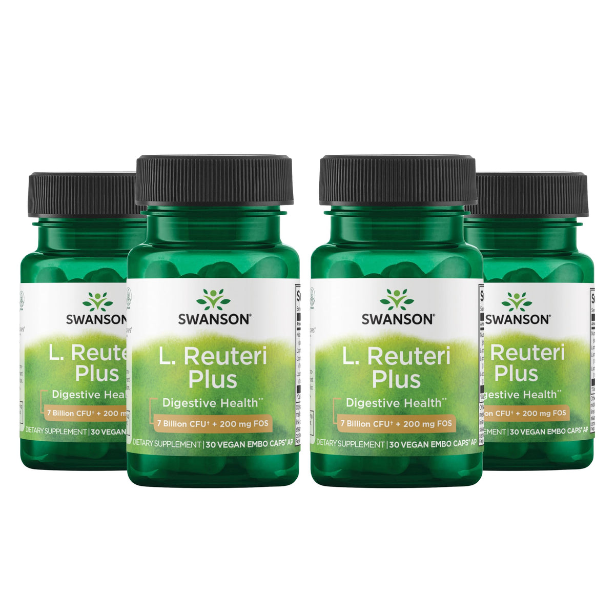 Swanson L. Reuteri Probiotic Plus 30 capsules végétales vue de face