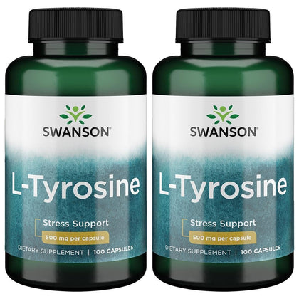 Swanson L-Tyrosine 500 mg 100 capsules vue de face