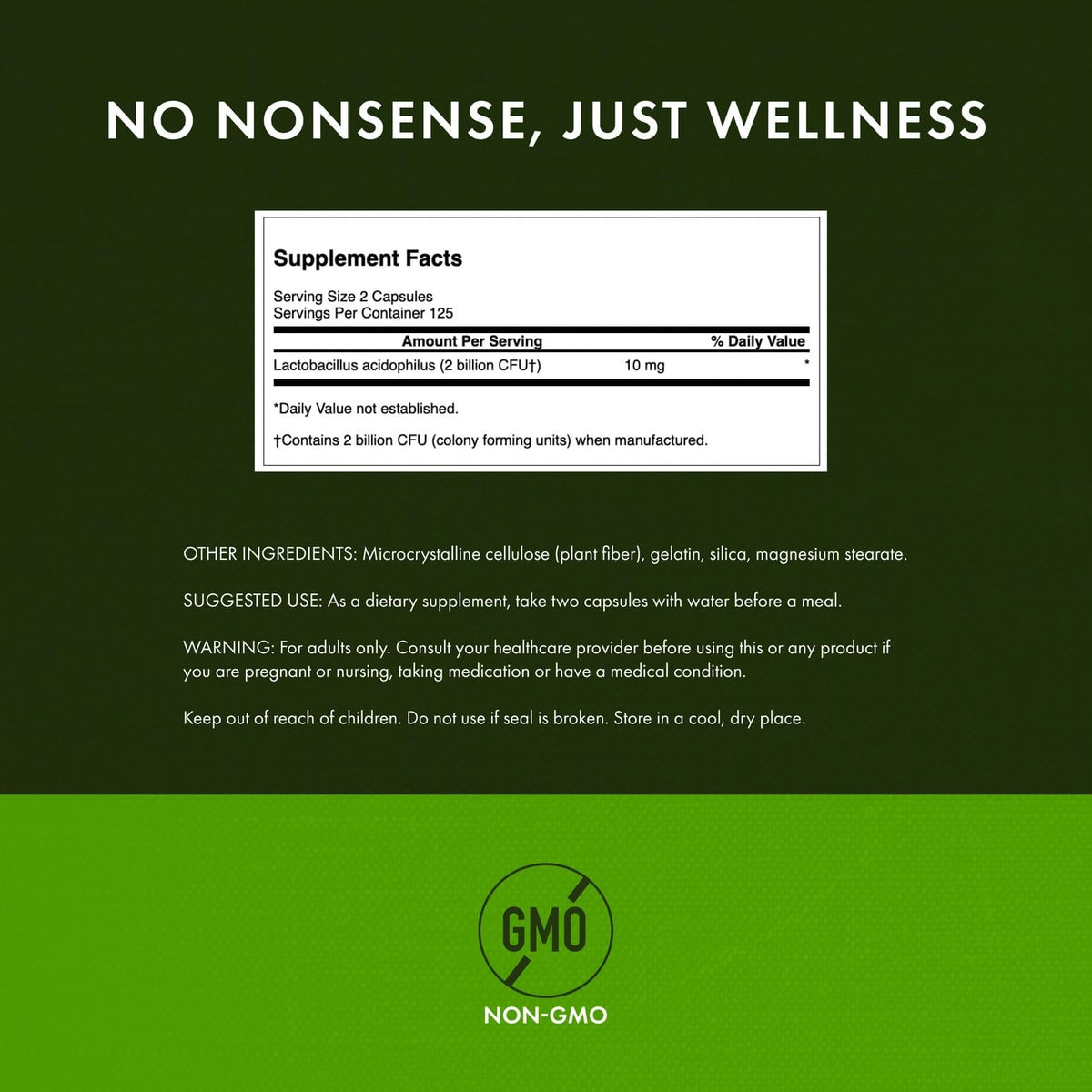 Swanson Lactobacillus Acidophilus capsules ouvertes