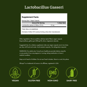 Swanson Lactobacillus Gasseri Probiotique 60 capsules avec un verre d'eau