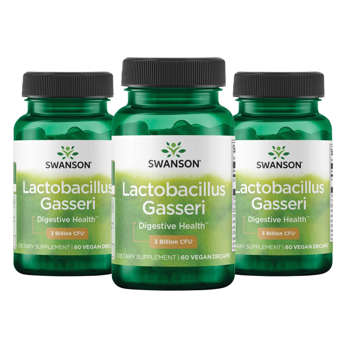 Swanson Lactobacillus Gasseri Probiotique 60 Capsules Végétales vue de face