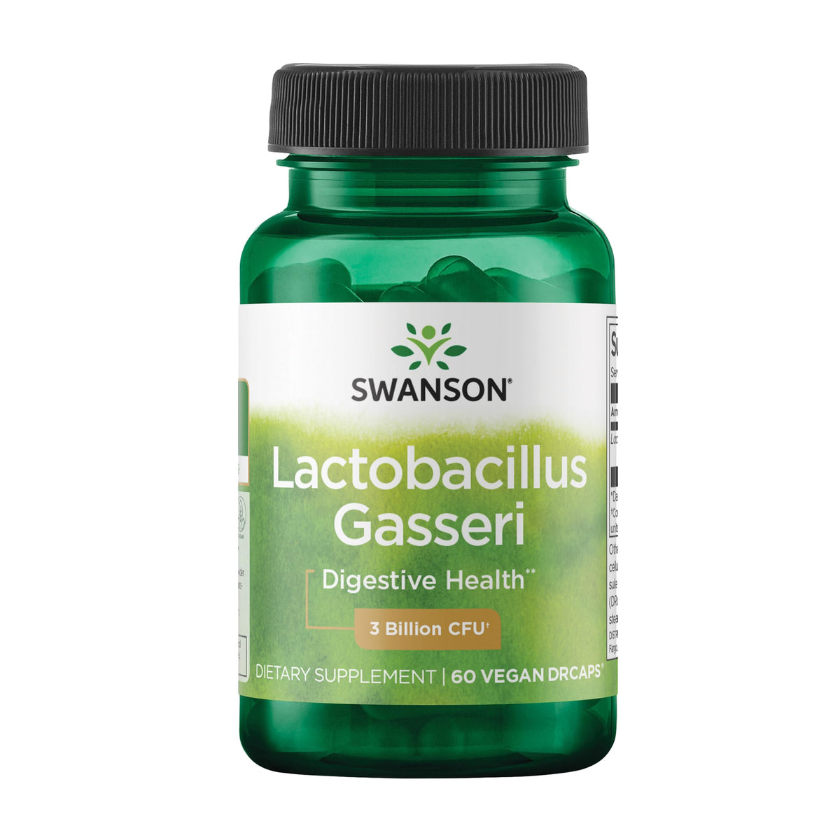 Swanson Lactobacillus Gasseri Probiotique 60 capsules végétaliennes vue de face
