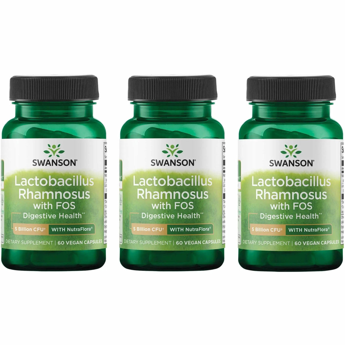 Swanson Lactobacillus Rhamnosus 60 capsules végétales vue de face