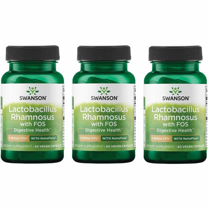 Swanson Lactobacillus Rhamnosus 60 capsules végétales vue de face