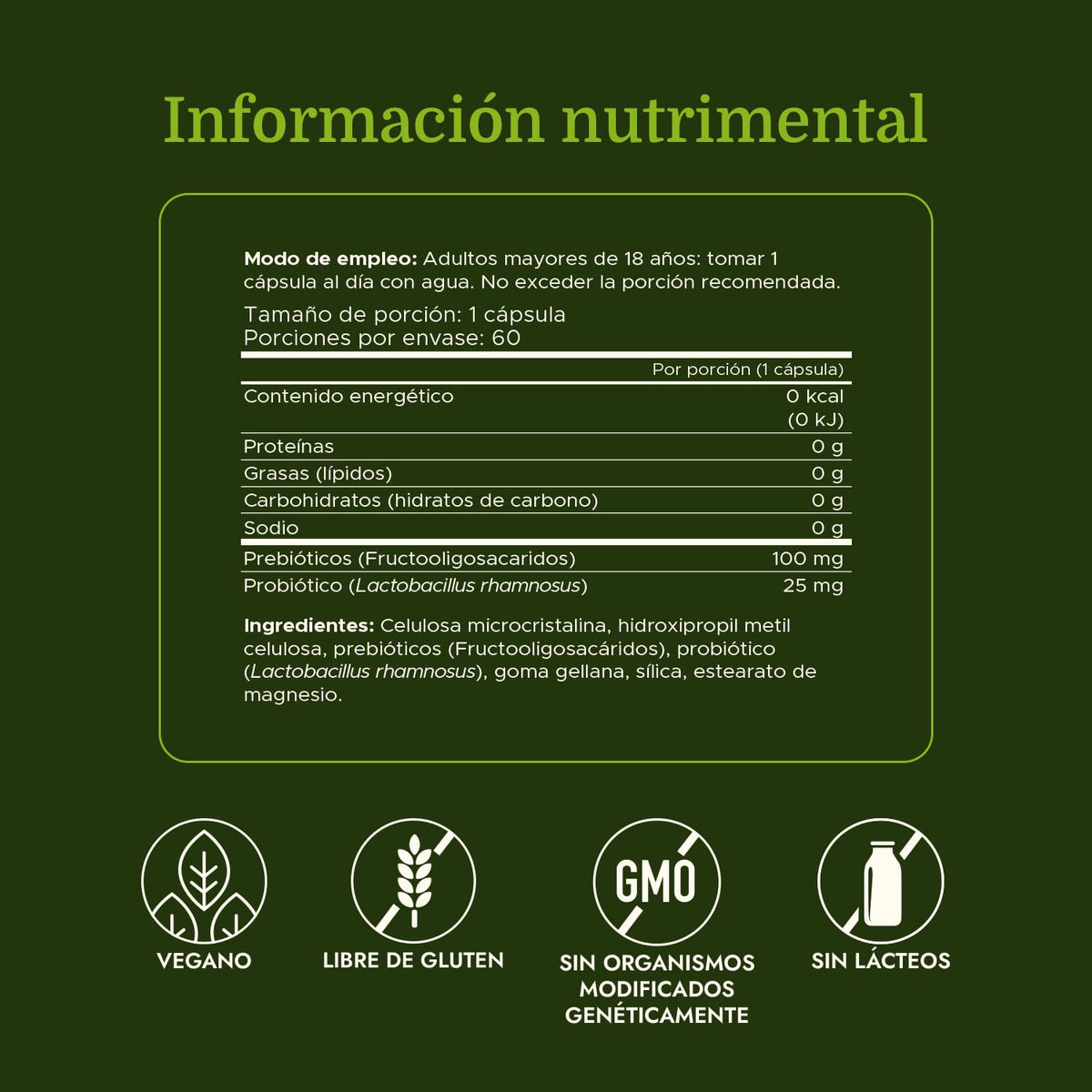 Swanson Lactobacillus Rhamnosus, capsules végétales sur fond blanc