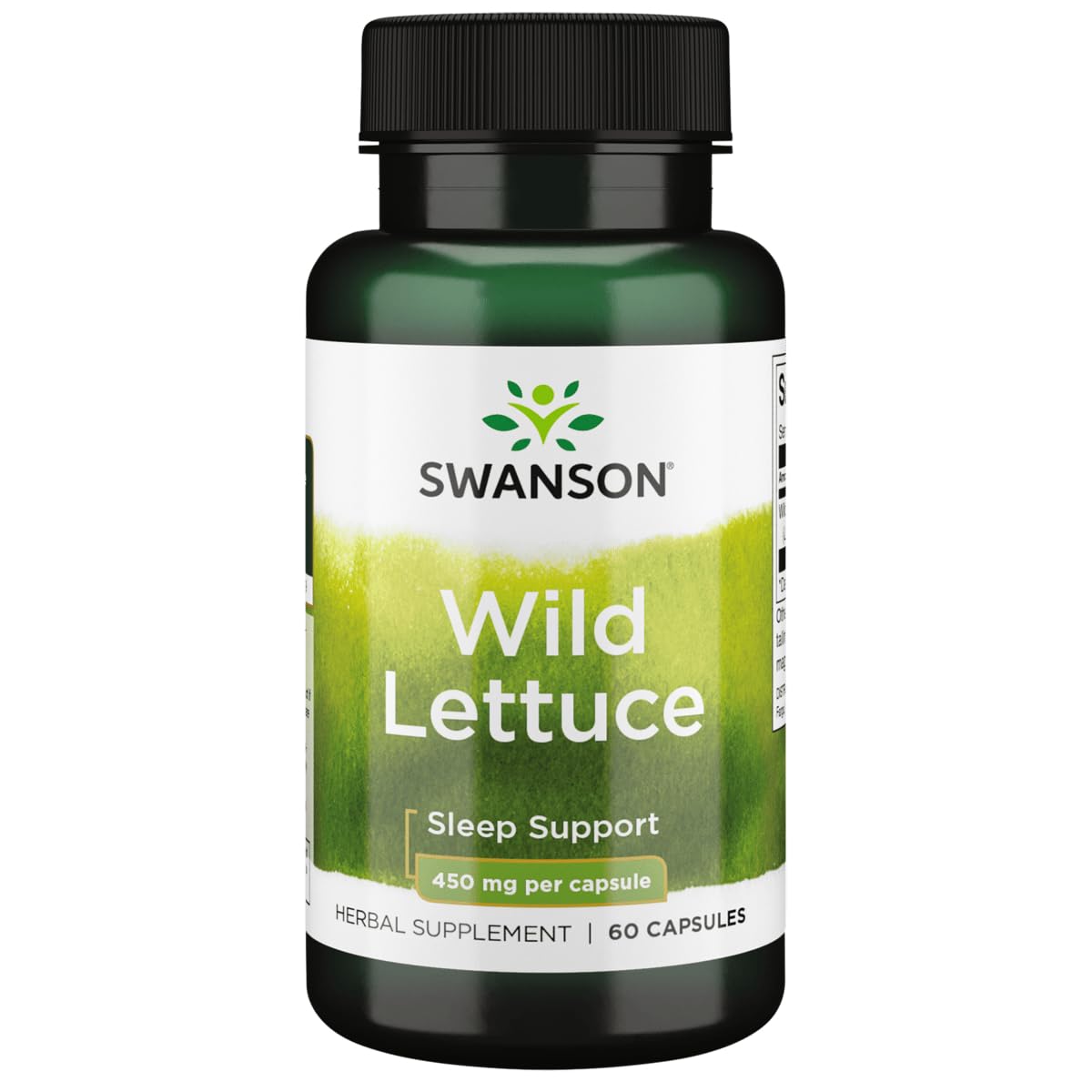 Swanson Laitue Sauvage 450 mg, 60 capsules vue de face