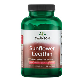 Swanson Lecithine de Tournesol 1 200 mg gélules molles, vue avant