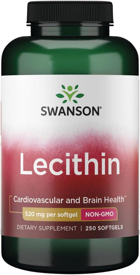 Swanson Lecithine Non-GMO 250 gélules vue de face