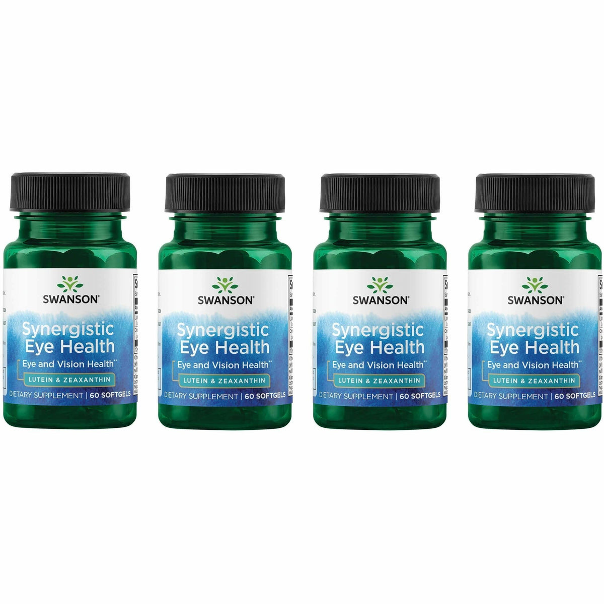 Swanson Lutein & Zeaxanthin 60 gélules avant avec étiquette