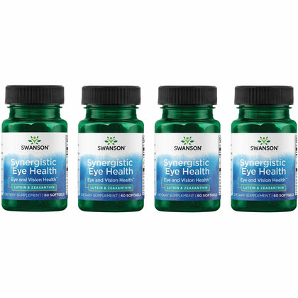 Swanson Lutein & Zeaxanthin 60 gélules avant avec étiquette