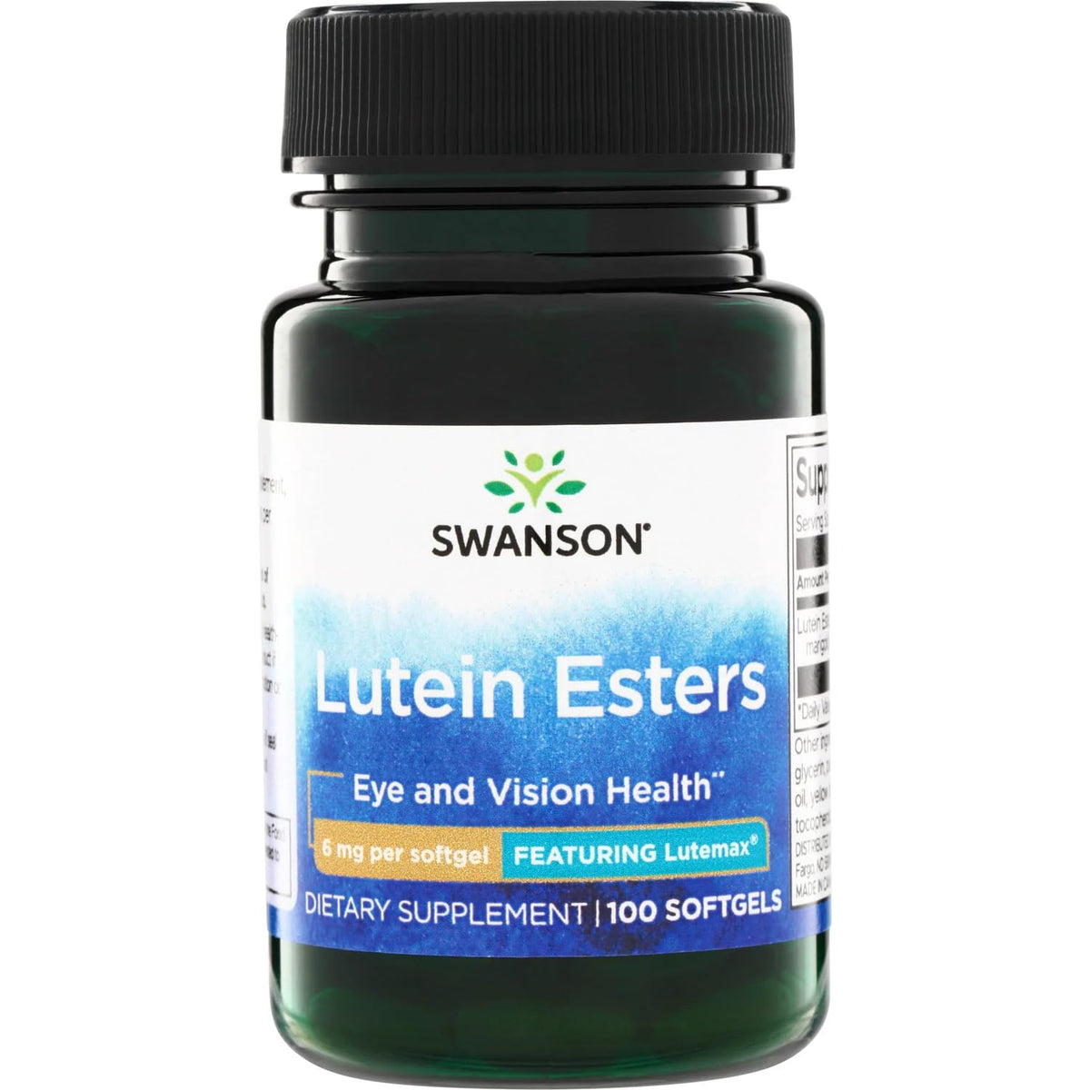 Swanson Luthéine 6 mg gélules, vue de l'emballage avant