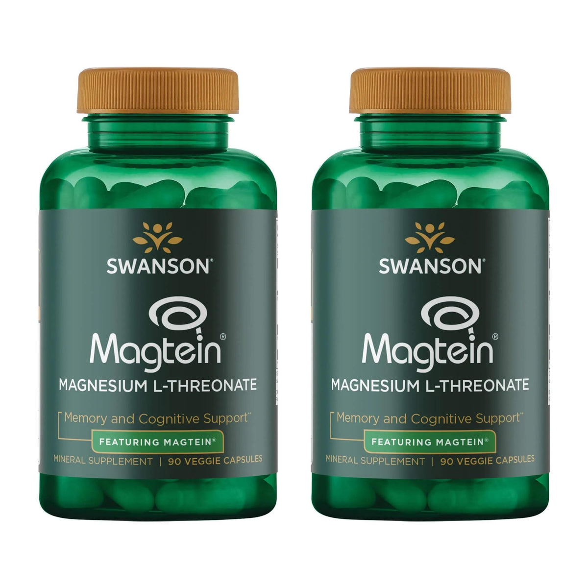 Swanson Magnésium L-Thréonate 90 Capsules Végétales vue de face
