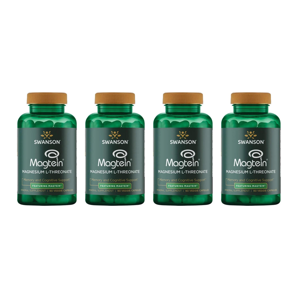 Swanson Magnesium L-Threonate 96 mg 90 capsules végétales vue avant