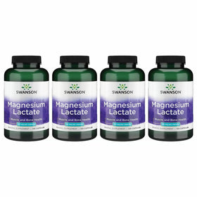 Swanson Magnesium Lactate 120 capsules front view