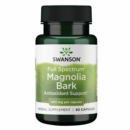 Swanson Magnolia Bark 60 capsules packaging front view