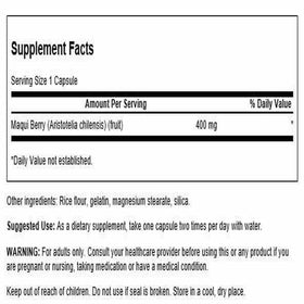 Swanson Maqui Berry bottle with 60 capsules