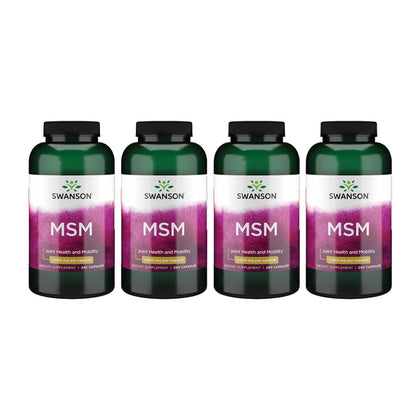 Swanson MSM 1000 mg 240 capsules vue avant