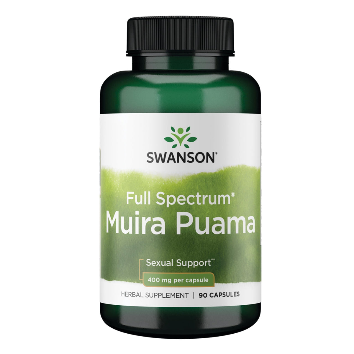 Swanson Muira Puama 400 mg 90 capsules vue avant