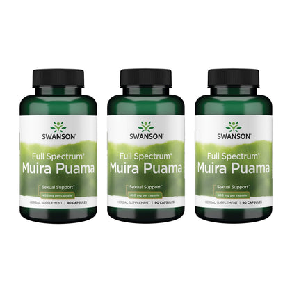 Swanson Muira Puama 400 mg complément alimentaire boîte avant