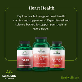 Swanson MultiOmega 3-6-9 220 gélules non-OGM avec verre d'eau