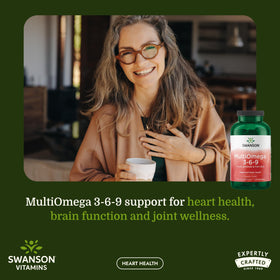 Swanson MultiOmega 3-6-9 220 gélules non-OGM côté