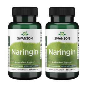 Swanson Naringin Bioflavonoïde Antioxydant 500 mg, 60 capsules vue de face