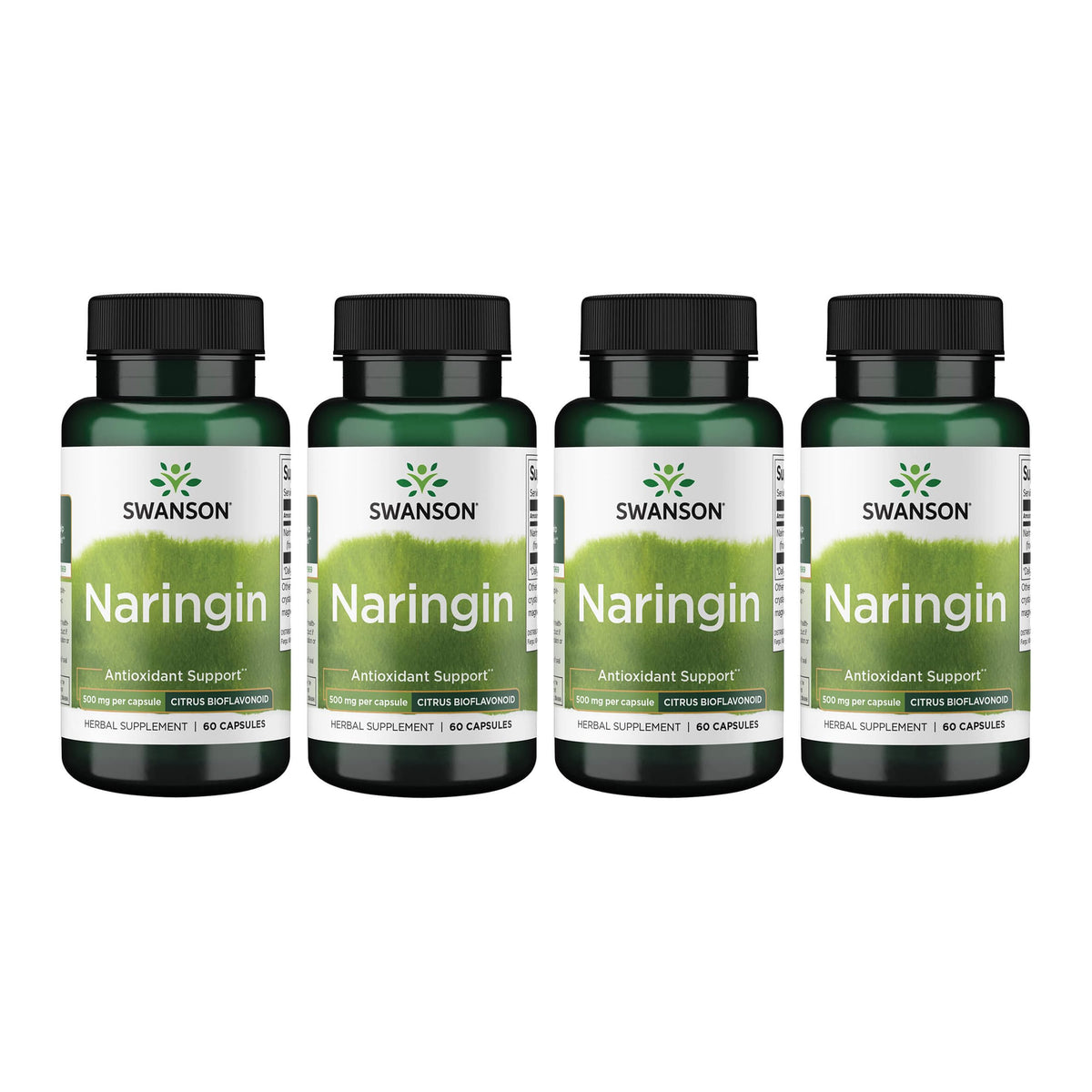 Swanson Naringin Bioflavonoïde Antioxydant 500 mg 60 gélules vue avant