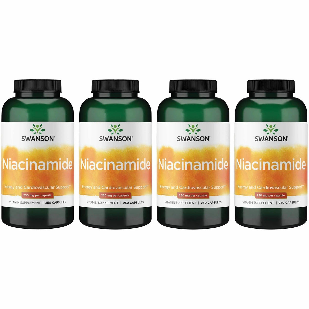 Swanson Niacinamide B3 250 mg 250 capsules, vue avant