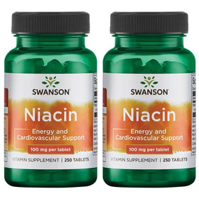 Swanson Niacine 100 mg 250 comprimés vue avant