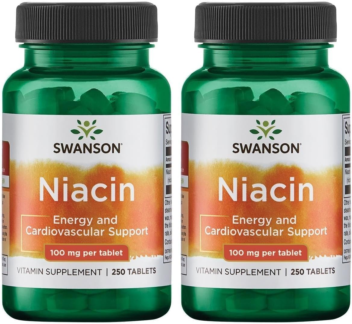 Swanson Niacine B3 500 mg 250 gélules vue de face
