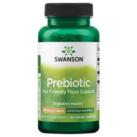 Swanson Nutraflora Fibre Prébiotique 375 mg gélules végétales vue de face