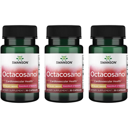 Swanson Octacosanol 20 mg 30 capsules vue de face