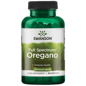 Swanson Origan 450 mg 90 Capsules - vue de face