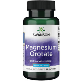 Swanson Orotate de Magnésium 40 mg 60 capsules vue avant