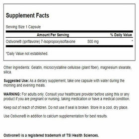 Swanson Ostivone 500 mg 60 capsules - étiquette