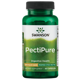 Swanson PectiPure Pectine d'Agrumes Modifiée 600 mg, 60 Capsules vue de face
