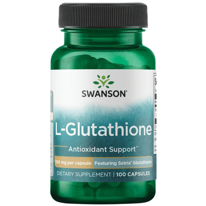 Swanson Premium L-Glutathione 100 mg capsules packaging front view