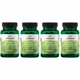 Swanson Probiotique 16 souches 60 gélules véganes vue de face