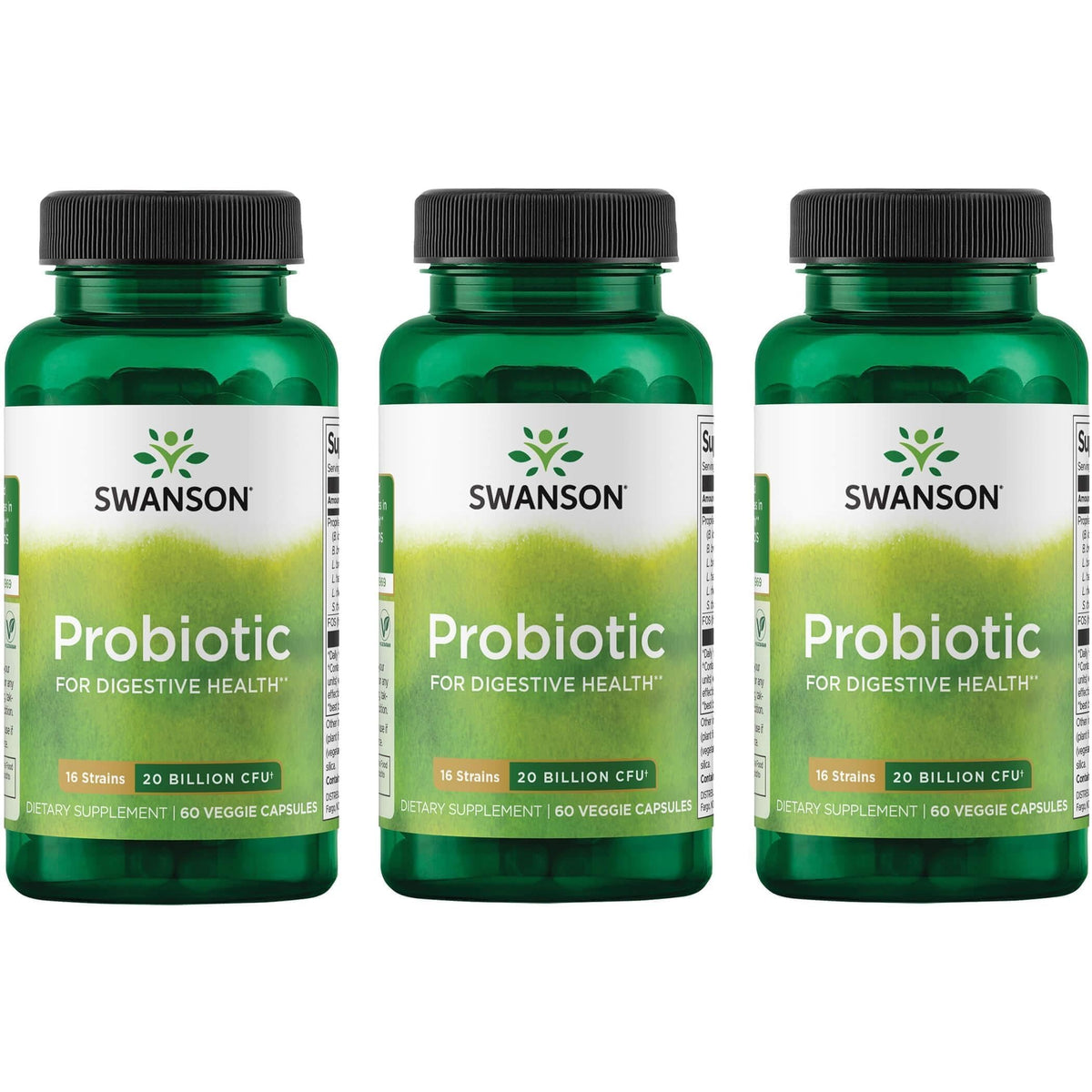 Swanson Probiotique 20 milliards CFU 60 capsules végétales