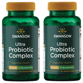 Swanson Probiotique 30 Milliards CFU 60 capsules végétales, vue de face