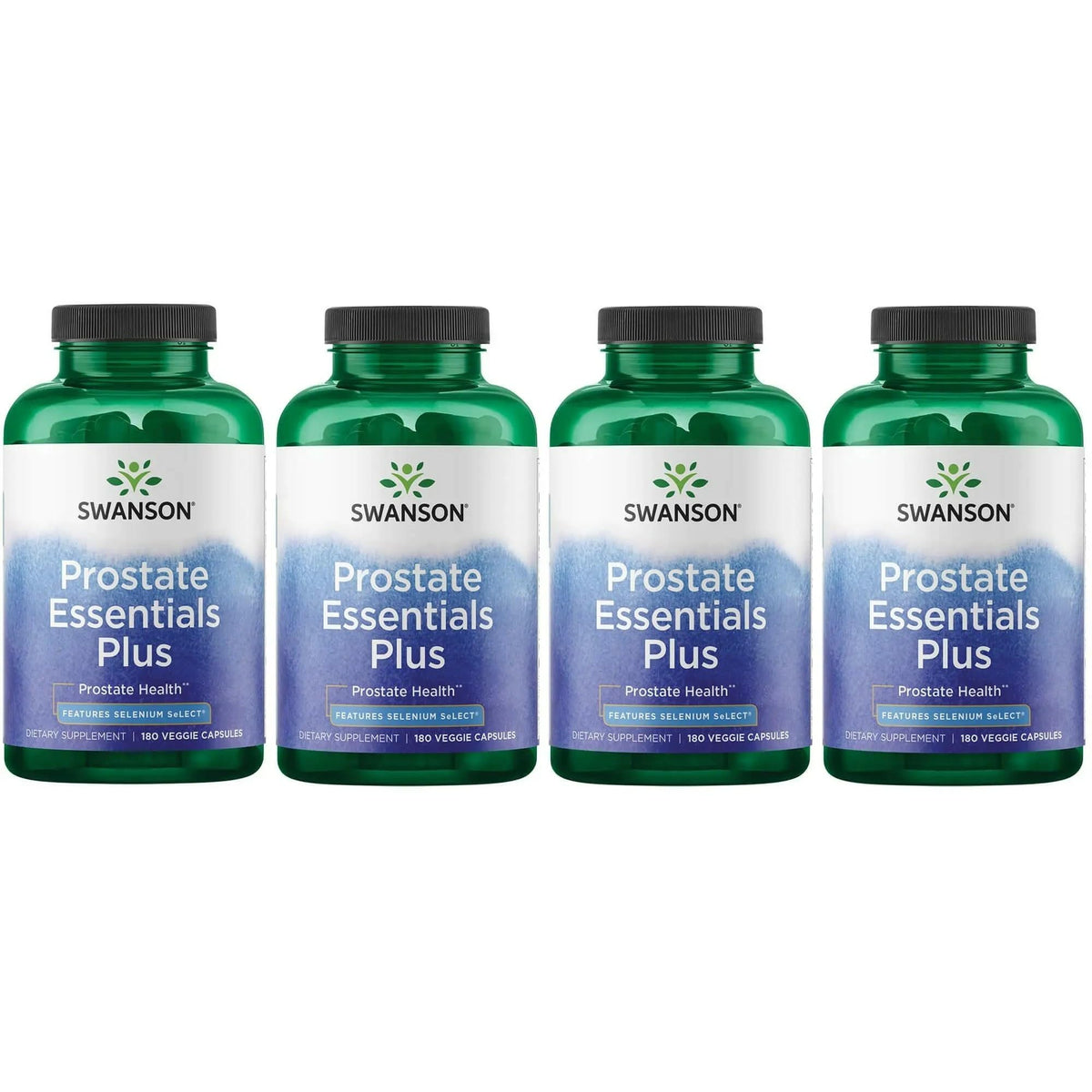 Swanson Prostate Essentials Plus 180 capsules végétales en boîte