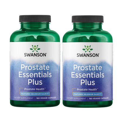 Swanson Prostate Essentials Plus 180 gélules végétales, vue de face