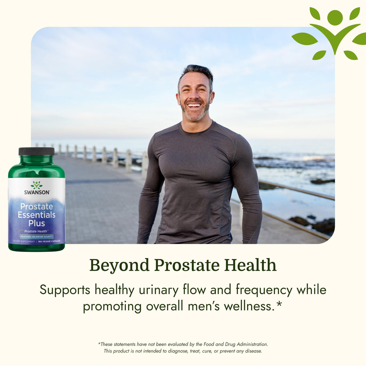 Swanson Prostate Essentials Plus avec un arrière-plan naturel