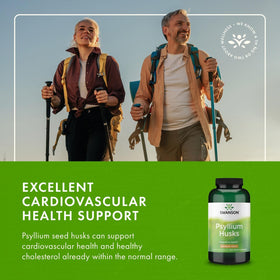 Swanson Psyllium Husk 610 mg 300 Capsules en main