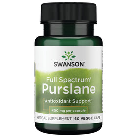 Swanson Purslane 400 mg 60 capsules végétales, vue de face