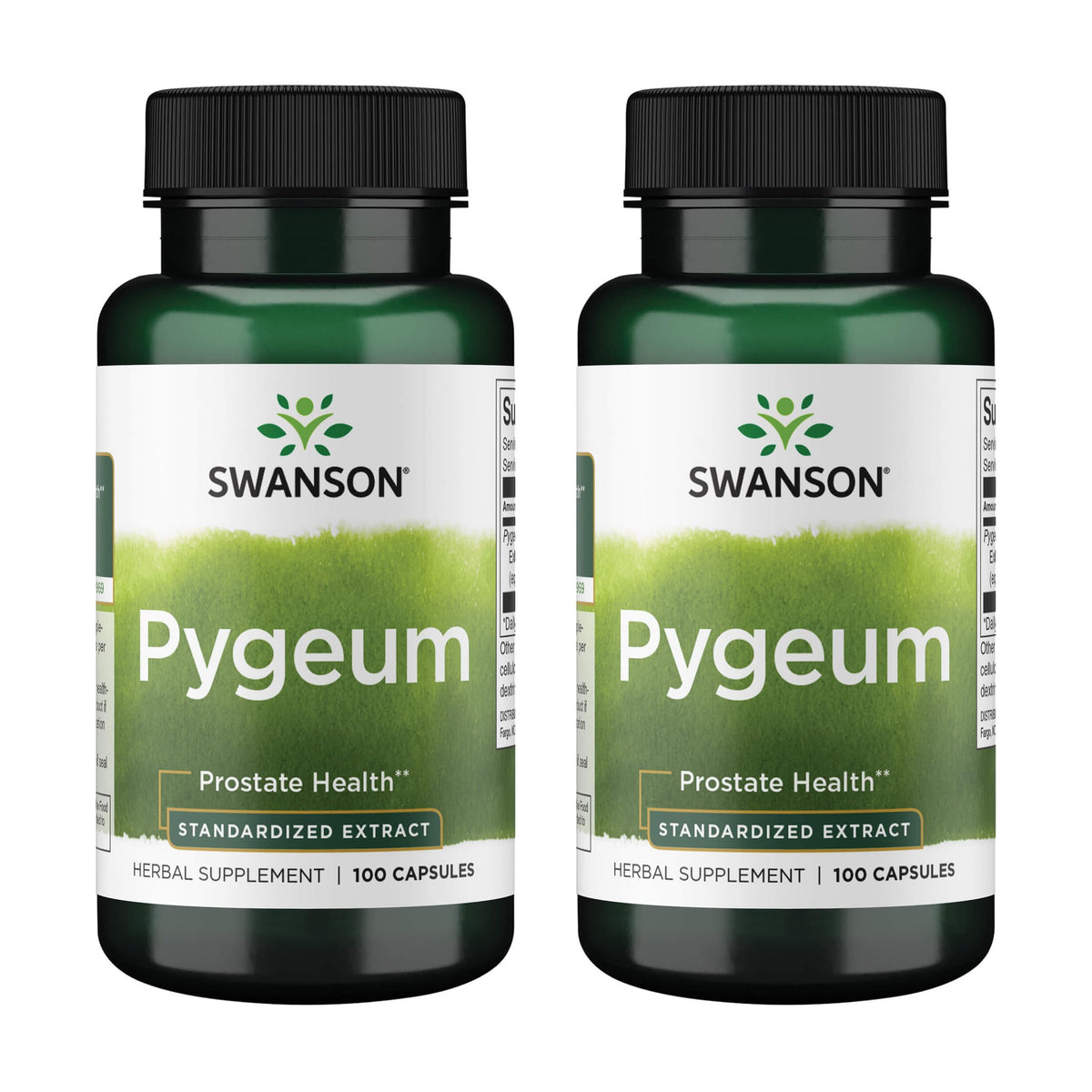 Swanson Pygeum 100 gélules vue de face avec étiquette