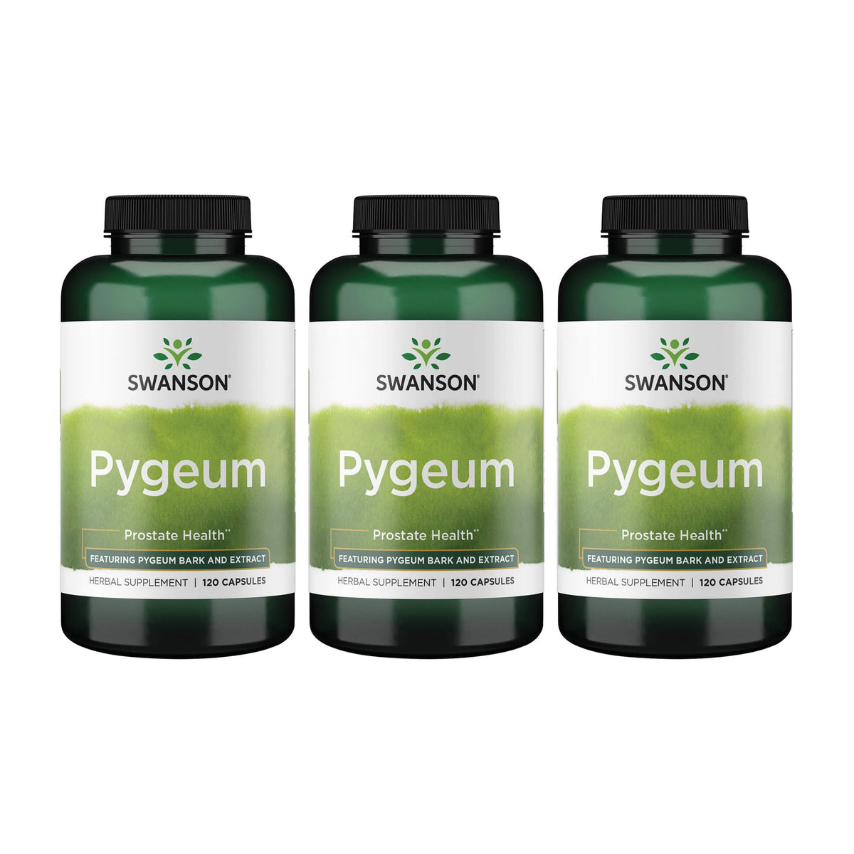 Swanson Pygeum 400 mg 120 Capsules vue de face