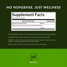 Swanson Pygeum 400 mg capsules en gros plan